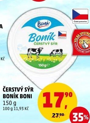 Sýr čerstvý Boník Boni