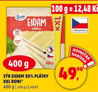 Sýr Eidam 30% Boni