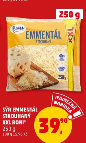 Sýr Ementál strouhaný Boni