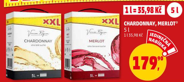 Víno Chardonnay Vinum Regum - bag in box