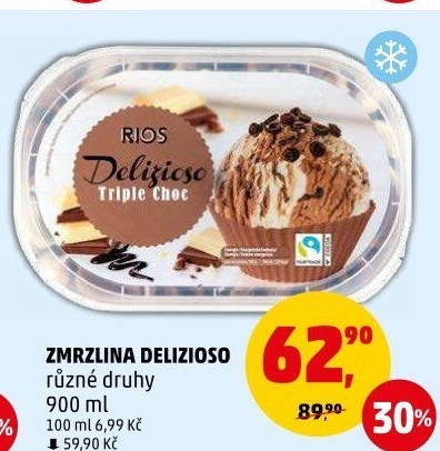 Zmrzlina ve vaničce Delizioso Rios