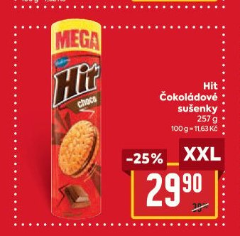 Hit Čokoládové sušenky 257 g