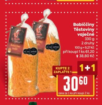 Babiččiny Těstoviny vaječné