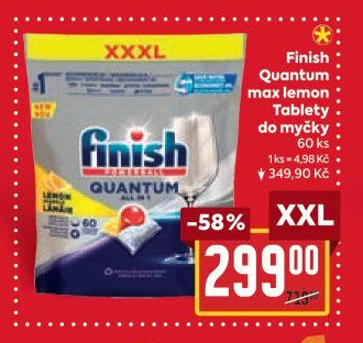 Finish Quantum max lemon Tablety do myčky
