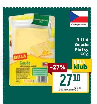 BILLA Gouda Plátky