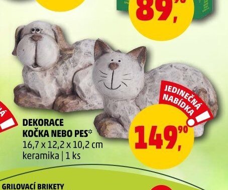 DEKORACE KOČKA NEBO PES