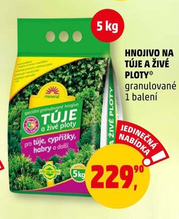 Hnojivo na túje a živé ploty