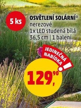 OSVĚTLENÍ SOLÁRNÍ