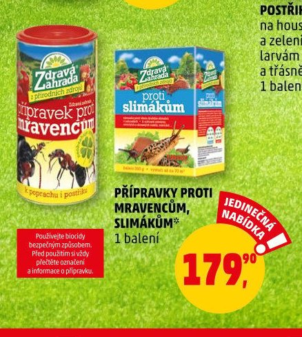 Přípravky proti mravencům, slimákům
