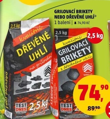 Brikety grilovací Servis Les