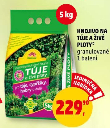 Hnojivo na túje a živé ploty Forestina