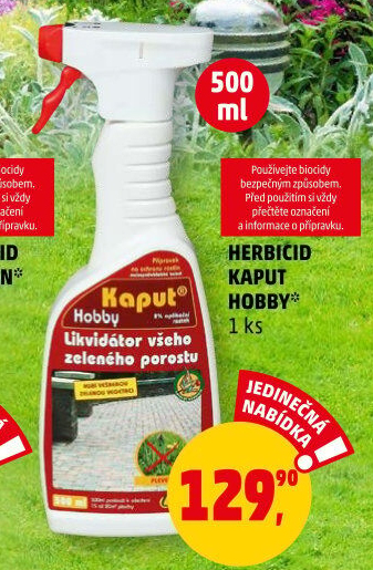 Postřik proti plevelu Kaput Hobby Nohel Garden