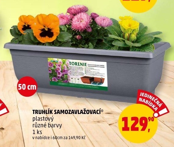 Samozavlažovací truhlík