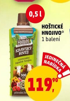 Tekuté Hoštické hnojivo