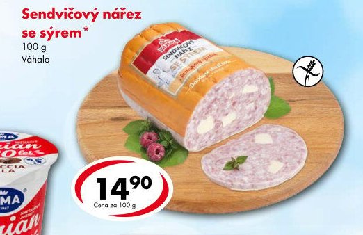 Sendvičový nářez se sýrem