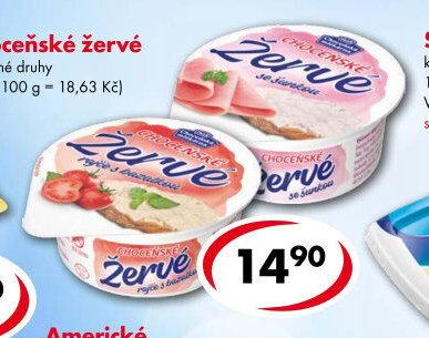Choceňské žervé vybrané druhy