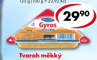 Bílý sýr Gyros