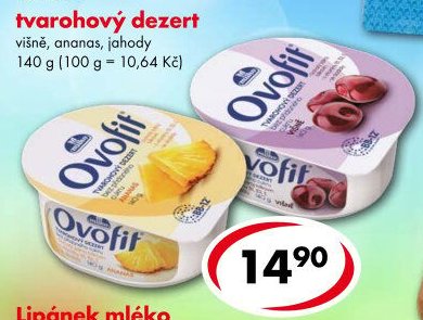 Ovofit tvarohový dezert