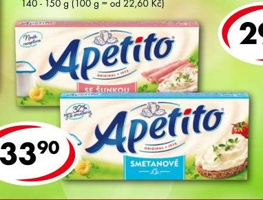 Apetito vybrané druhy