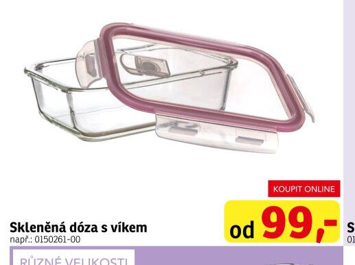 Skleněná dóza s víkem - ASKO akcniletaky.com