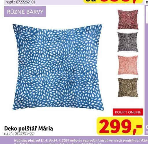 Deko polštář Mária - ASKO akcniletaky.com