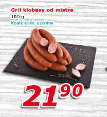 Grilovací klobása od Mistra Láďa Grileman Kostelecké uzeniny