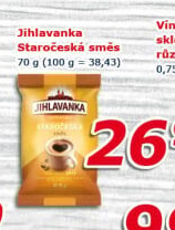 Mletá káva Staročeská směs Jihlavanka