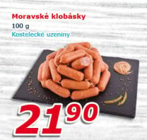 Moravské klobásky Kostelecké uzeniny