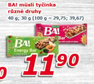 Müsli energetická tyčinka Ba! Bakalland