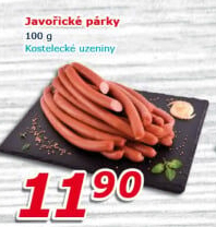 Párky javořické Kostelecké uzeniny