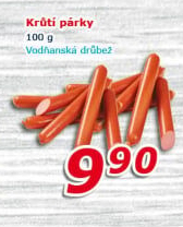 Párky krůtí Vodňanské kuře