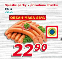 Párky spišské Váhala