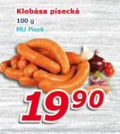 Písecká klobása Maso uzeniny Písek