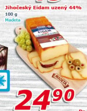 Sýr Eidam uzený 44% Jihočeský Madeta