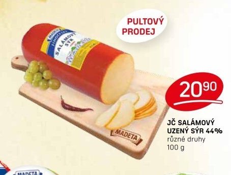 JČ SALÁMOVÝ UZENÝ SÝR 44%