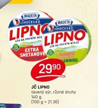JČ LIPNO tavený sýr