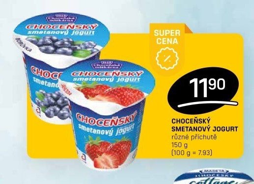 CHOCEŇSKÝ SMETANOVÝ JOGURT