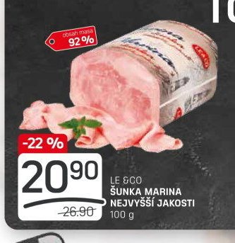 Le & Co Šunka Marina nejvyšší jakosti