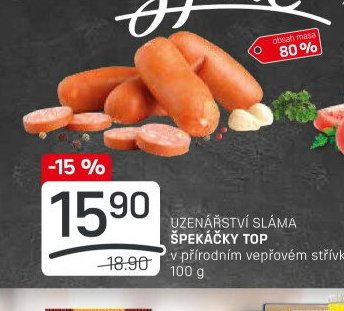 Uzenářství Sláma Špekáčky Top