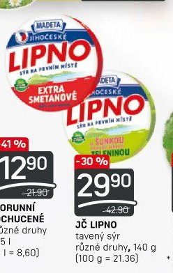 JČ Lipno tavený sýr
