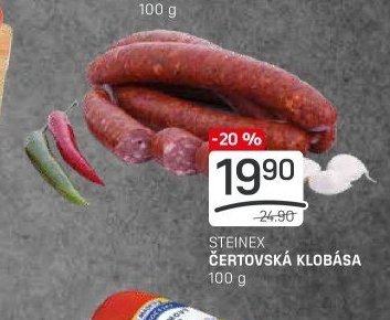 STEINEX ČERTOVSKÁ KLOBÁSA 100 g