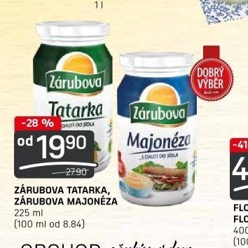 ZÁRUBOVA TATARKA, ZÁRUBOVA MAJONÉZA