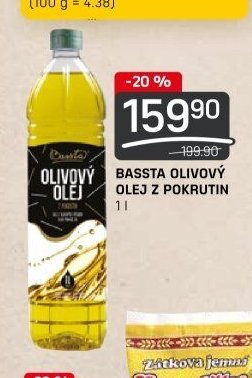 BASSTA OLIVOVÝ OLEJ Z POKRUTIN