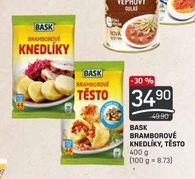 BASK BRAMBOROVÉ KNEDLÍKY, TĚSTO