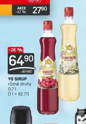 YO SIRUP různé druhy