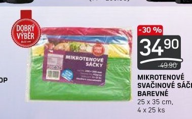 MIKROTENOVÉ SVAČINOVÉ SÁČKY BAREVNÉ