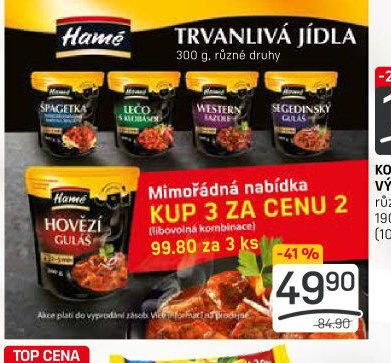 Hamé trvanlivá jídla