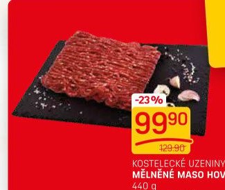 Kostelecké uzeniny mleté maso hovězí