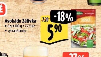 Avokádo Zálivka