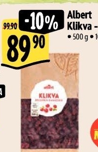 Brusinky klikvy sušené Albert